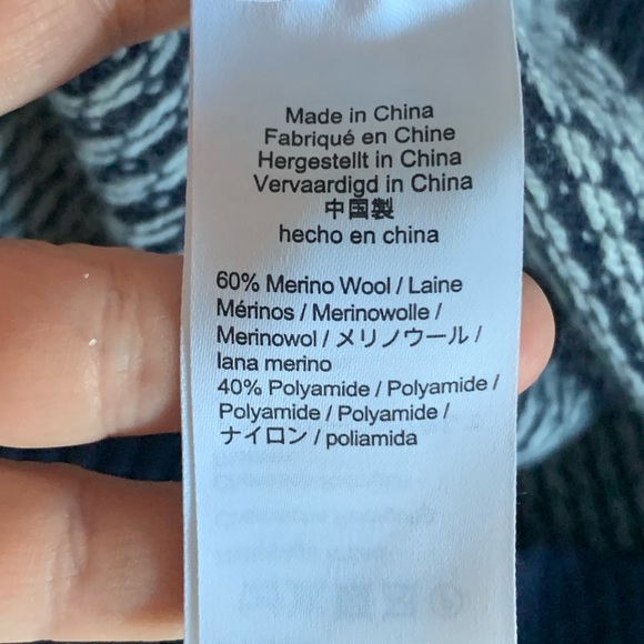 J. Crew mock neck Fair Isle sweater size M - Picture 3 of 5